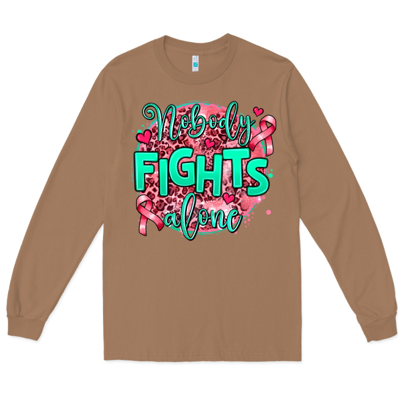 Nobody Fights Alone Long Sleeve Tee by AdoDesignShop | Teevron