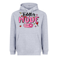 Heather Grey toddler mode on Heavyweight Hoodie - MaliasSmallBusiness