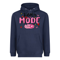 Navy toddler mode on Heavyweight Hoodie - MaliasSmallBusiness
