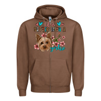 Chestnut life is better with a yorkie Zipper Hoodie - Jasminsmagicworld