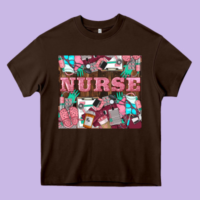 Nurse Heavy Core Tee Designed By Lillyallendesigns