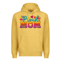 Antique Gold Proud Mom Lesbian Premium Hoodie - BundleAndBundleShop