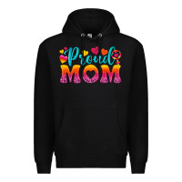 Black Proud Mom Lesbian Premium Hoodie - BundleAndBundleShop