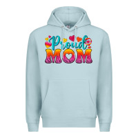 Blue Mist Proud Mom Lesbian Premium Hoodie - BundleAndBundleShop