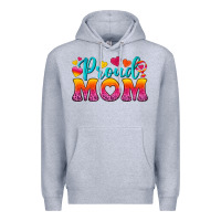 Heather Grey Proud Mom Lesbian Premium Hoodie - BundleAndBundleShop