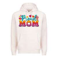 Pale Pink Proud Mom Lesbian Premium Hoodie - BundleAndBundleShop