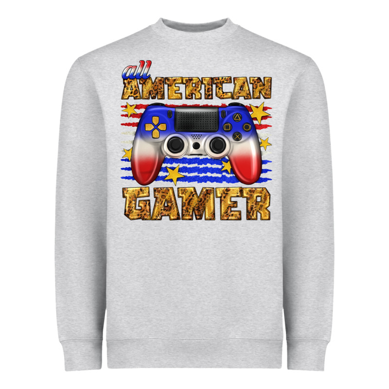 All American Gamer Heavyweight Sweatshirt by texasbilliewilder | Teevron