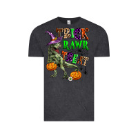Vintage Black trick rawr treat Vintage Tee - Zillion Design Studio