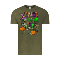 Vintage Olive trick rawr treat Vintage Tee - Zillion Design Studio