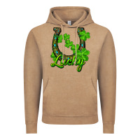 Vintage Coffee Lucky shamrock horseshoe Vintage Hoodie - RanaPortraitStore