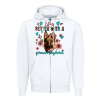 Life Is Better With A German Shepherd Zipper Hoodie | Teevron