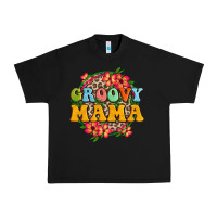 Black groovy mama Urban Heavy Tee - Zillion Design Studio