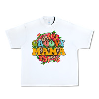 White groovy mama Urban Heavy Tee - Zillion Design Studio