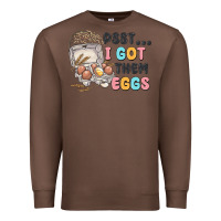 Chestnut psst i got them eggs Premium Sweatshirt - MaliasSmallBusiness