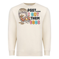 Sandshell psst i got them eggs Premium Sweatshirt - MaliasSmallBusiness
