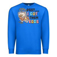 True Royal psst i got them eggs Premium Sweatshirt - MaliasSmallBusiness