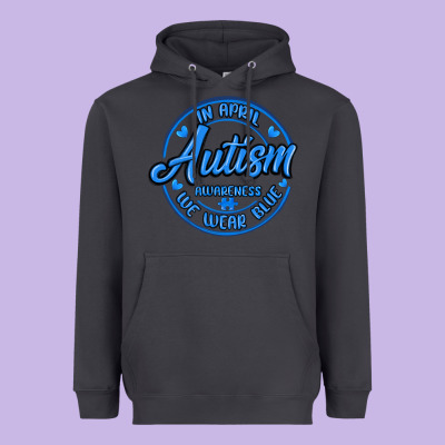 Autism Awareness Heavyweight Hoodie Designed By Maliassmallbusiness