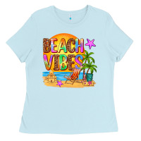Baby Blue beach vibes Ladies Tee - AdoDesignShop
