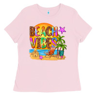 Bubblegum Pink beach vibes Ladies Tee - AdoDesignShop