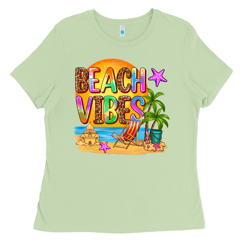 Beach Vibes Ladies Tee by AdoDesignShop | Teevron