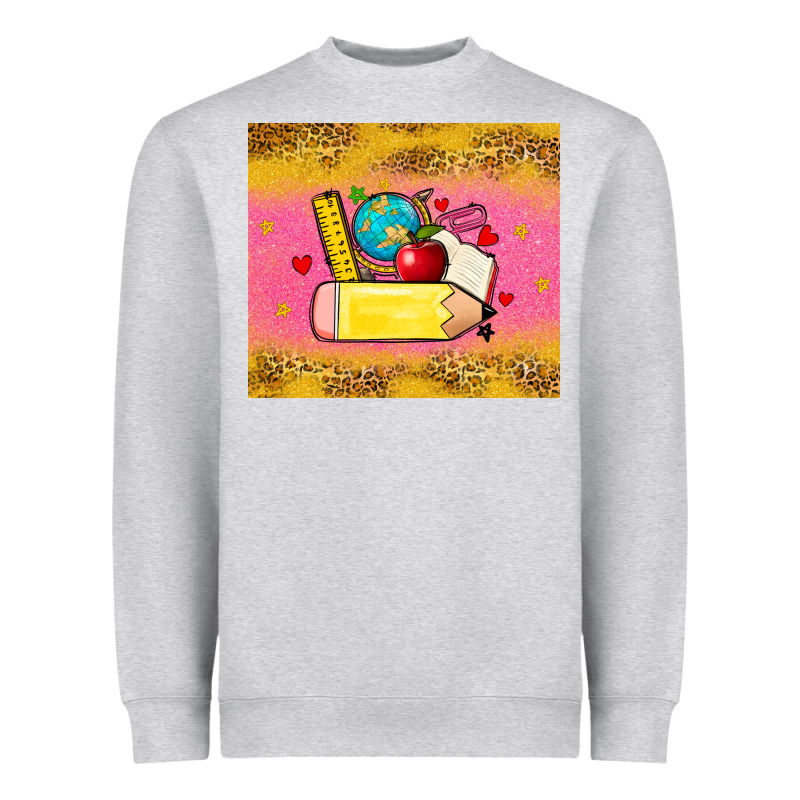 Back To School Custom Name Heavyweight Sweatshirt by Zillion Design Studio | Teevron