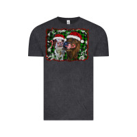 Vintage Black christmas heifers Vintage Tee - RanaPortraitStore