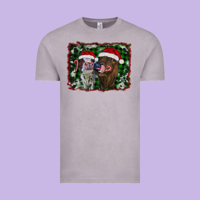 Christmas Heifers Vintage Tee Designed By Ranaportraitstore