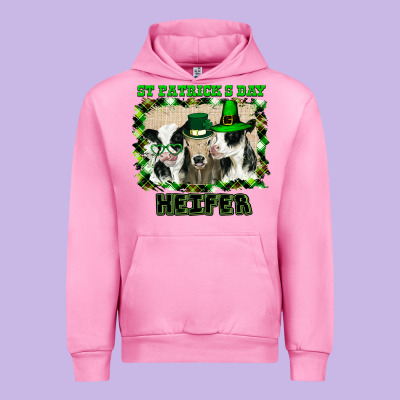 St Patricks Day Heifer Urban Hoodie Designed By Bettercallsaul