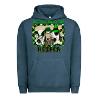 Pigment Midnight Navy St Patricks Day Heifer Urban Hoodie - Bettercallsaul