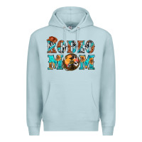 Blue Mist Western Rodeo Mom Premium Hoodie - BundleAndBundleShop