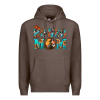 Coffee Western Rodeo Mom Premium Hoodie - BundleAndBundleShop