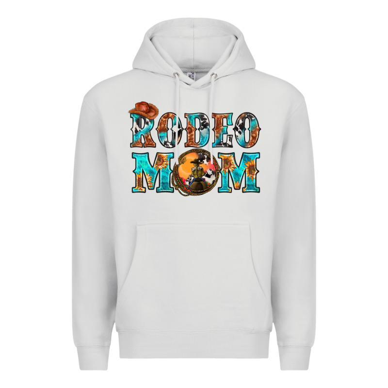 Western Rodeo Mom Premium Hoodie by BundleAndBundleShop | Teevron