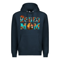 Navy Western Rodeo Mom Premium Hoodie - BundleAndBundleShop