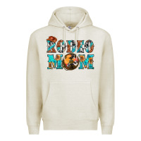 Oatmeal Heather Western Rodeo Mom Premium Hoodie - BundleAndBundleShop
