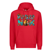 Red Western Rodeo Mom Premium Hoodie - BundleAndBundleShop