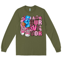 Army Green i am a survivor Long Sleeve Tee - AdoDesignShop