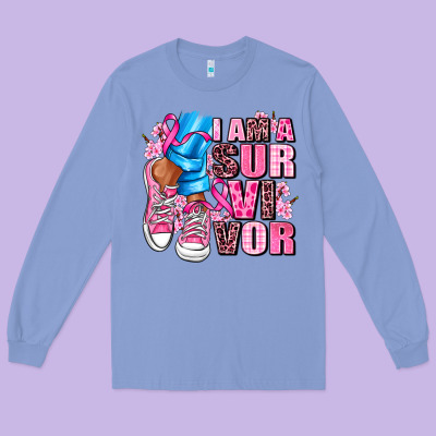 I Am A Survivor Long Sleeve Tee Designed By Adodesignshop