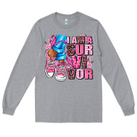 Heather Grey i am a survivor Long Sleeve Tee - AdoDesignShop
