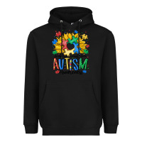 Black accept understand love awareness Heavyweight Hoodie - MaliasSmallBusiness