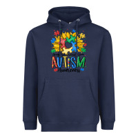 Navy accept understand love awareness Heavyweight Hoodie - MaliasSmallBusiness