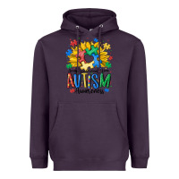 Plum accept understand love awareness Heavyweight Hoodie - MaliasSmallBusiness