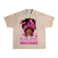 French Oak afro messy bun breast cancer warrior Urban Heavy Tee - texasbilliewilder