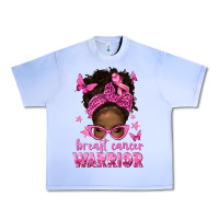 Grape Ice afro messy bun breast cancer warrior Urban Heavy Tee - texasbilliewilder