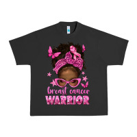 Pigment Black afro messy bun breast cancer warrior Urban Heavy Tee - texasbilliewilder