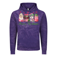Cloud Purple pink  merry christmas coffee Vintage Hoodie - JahusDesignShop