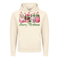 Vintage Artic pink  merry christmas coffee Vintage Hoodie - JahusDesignShop