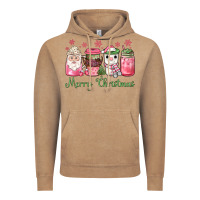 Vintage Coffee pink  merry christmas coffee Vintage Hoodie - JahusDesignShop