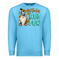 Ocean Blue not today heifer cow gnome Premium Sweatshirt - MaliasSmallBusiness
