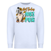 White not today heifer cow gnome Premium Sweatshirt - MaliasSmallBusiness