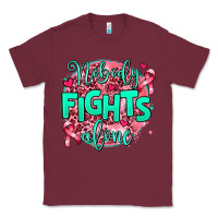 Burgundy nobody fights alone Classic Tee - AdoDesignShop